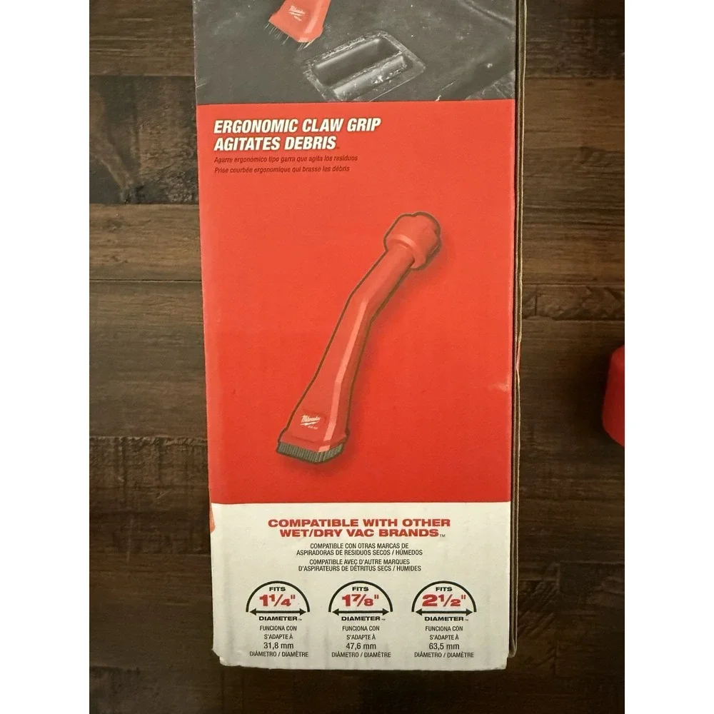Milwaukee 49-90-2040 AIR-TIP Vacuum Claw Utility Nozzle w/ Brushes New! Read!